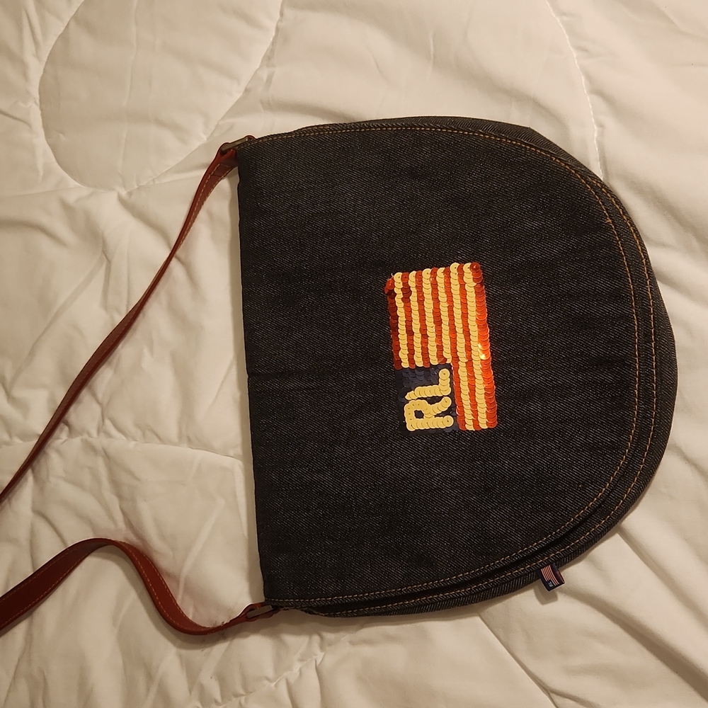 Polo by Ralph Lauren Black and Red Crossbody Bag